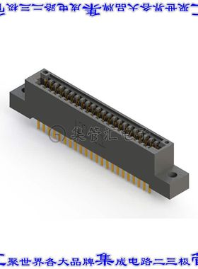 395-044-520-202 卡边缘连接器44POS母头2排2.54mm黑色镀金