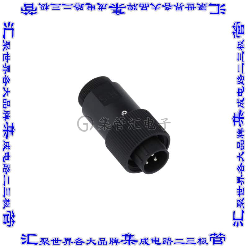 JR13WP-3P(31) 圆形连接器3POS插头公引脚焊杯银自由悬挂