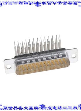DB25P564CTXLF 连接器25POS插头公引脚2排D-Sub通孔直角