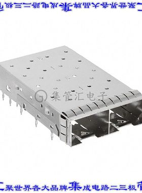U77-A261M-2081 插拔式连接器机架成组(1 x 2)SFP+通孔直角压配