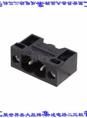 1150090000 端子块连接器2POS接头公引脚带罩5.08mm黑色90DEG通孔