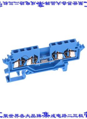 279-604 端子块连接器4POS馈通式4.0mm蓝色16-28AWG