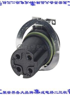 1412005 圆形连接器4POS插件母插口焊接镀金表面贴装