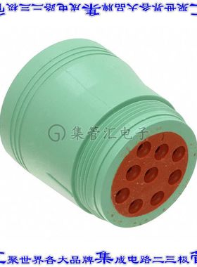 HD17-9-1939S-P080 圆形连接器9POS插头外壳用于母插口绿色自由悬