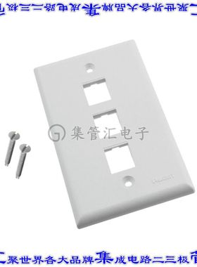NK3FNWH 接插件连接器FACEPLATE SNGL GANG 3PORT WHITE