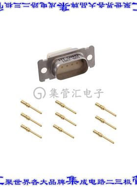DEMA9PF225 连接器9POS插头公引脚2排D-Sub面板安装