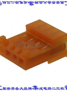 3-644460-4 矩形连接器4POS插座3.96mm母插口橙色IDC镀金自由悬挂