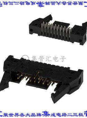 5499786-4 针座连接器20POS接头2排2.54mm公形插针通孔直角镀金