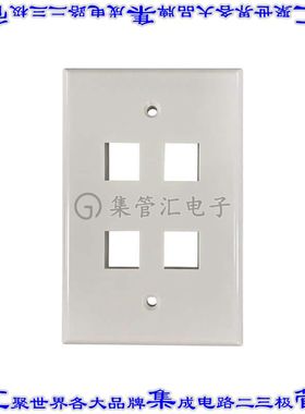 N042AB-004-IVG 接插件连接器SAFE-IT 4-PORT SINGLE-GANG KEYST