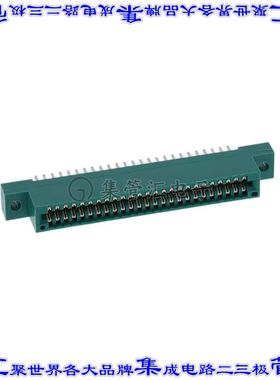 345-050-520-202 卡边缘连接器50POS母头2排2.54mm绿色镀金