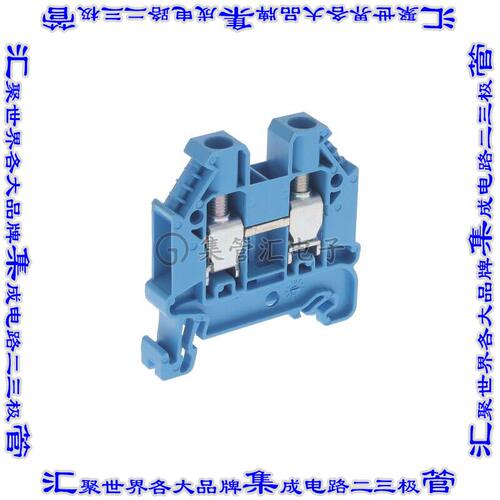 XW5T-S6.0-1.1-1BL 端子块连接器2POS馈通式8.0mm蓝色8-24AWG