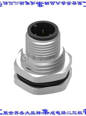 643150100604 圆形连接器4POS插座公形引脚焊杯镀金面板安装