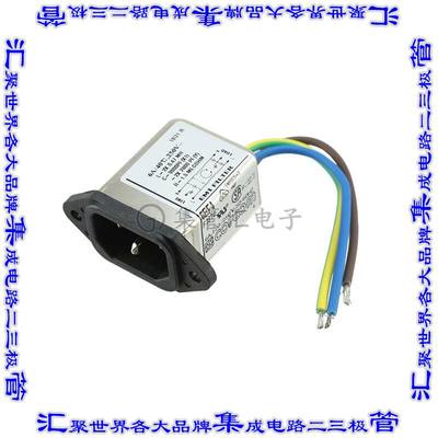1-6609014-1 电源接入连接器3POS插座公型片状插脚IEC320-C14面板