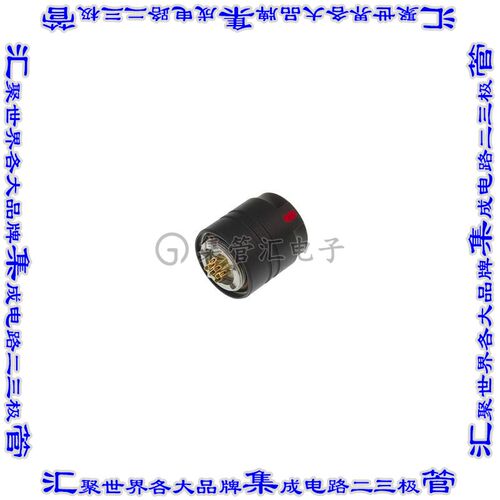 CMASD 5N08 圆形连接器8POS插头母插口焊杯镀金自由悬挂