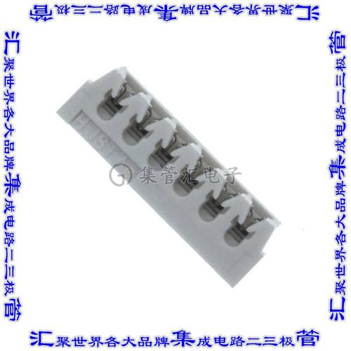 06ZR-3H-P 矩形连接器6POS插座1.5mm母插口天然色IDC锡自由悬挂