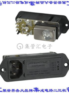 1-6609130-4 电源接入连接器3POS插座公插片模块IEC320-C14面板安