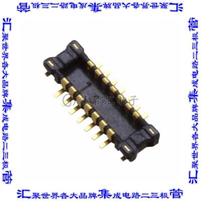 AXE614124 板对板连接器14POS接头外罩触点2排0.4mm表贴SMD镀金