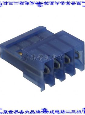 3-641239-4 矩形连接器4POS插座2.54mm母插口蓝色IDC镀金自由悬挂