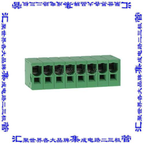 EB167A-08-H-180 线对板连接器8POS接线端子1mm通孔水平带板