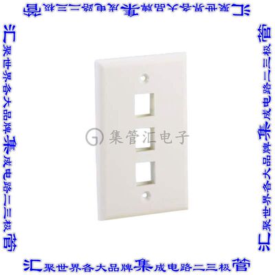 NK3FNEI 接插件连接器FACEPLATE SNGL GANG 3PORT IVORY