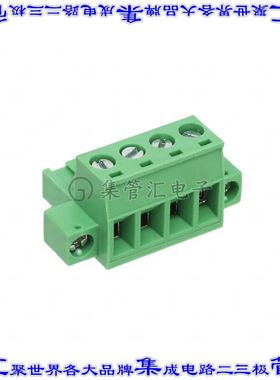 OSTTJ045152 端子块连接器4POS插头母插口5.08mm绿色自由悬挂