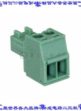 5441207 端子块连接器2POS插头母插口3.5mm绿色自由悬挂