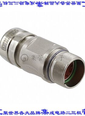 1607255 圆形连接器12POS插座外壳用于公插针银色自由悬挂底壳