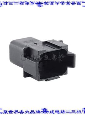 AT04-08PB-RD01 矩形连接器外壳8POS插座2排公形引脚黑色自由悬挂