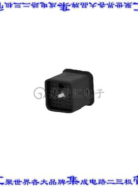 AEC14-40PAE-E019 矩形连接器外壳40POS插座7排公形引脚黑色自由