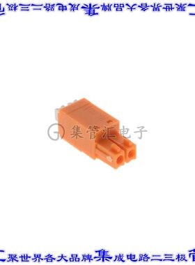 1969090000 端子块连接器2POS插头母插口3.81mm橙色自由悬挂