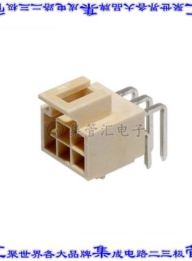1053142106 针座连接器6POS接头2排2.5mm公形插针通孔直角锡