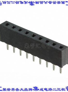 M22-7130942 针座连接器9POS插座2mm母形插口通孔直针镀金