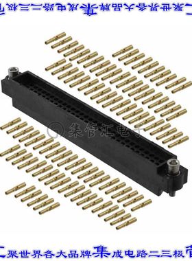 M83-LFD1F1N96-0000-000 矩形连接器96POS插座3排2mm母插口黑色压