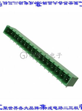 OSTOQ167151 端子块连接器16POS接头公引脚带罩5mm90DEG焊接