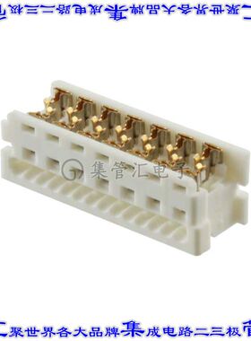 903273314 0903273314矩形连接器14POS插座2排2.54mm母插口白色ID