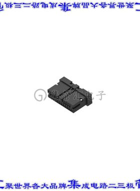 1-2834461-2 矩形连接器外壳12POS插座2排1.8mm母形插口黑色自由