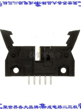 499374-1 针座连接器10POS接头2排2.54mm公形插针通孔直针镀金