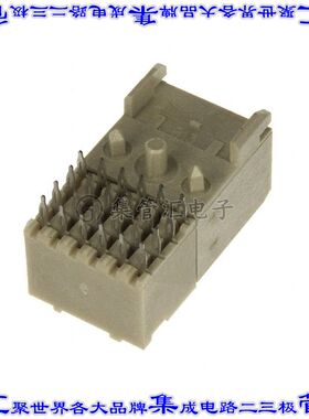 88949-112LF 背板连接器8POS插座母插口4排板边缘通孔直角天然色