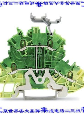 2000-2237 端子块连接器4POS接地地面3.5mm绿色黄色16-24AWG