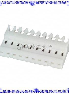 4-640621-0 矩形连接器10POS插座2.54mm母插口白色IDC锡自由悬挂