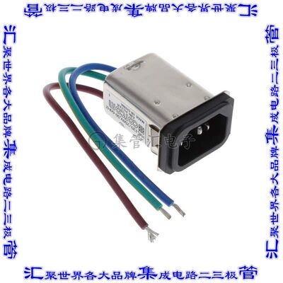 2-6609008-5 电源接入连接器3POS插座公型片状插脚IEC320-C14面板