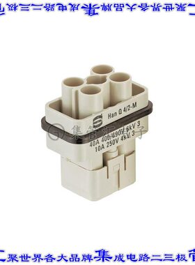 9120063041 09120063041连接器4+2+接地无触头嵌件公头压接