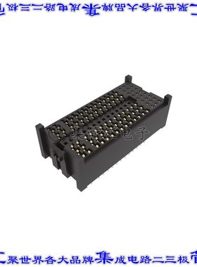 10159578-C234000LF 背板连接器40POS插座母插口10排2mm通孔黑色