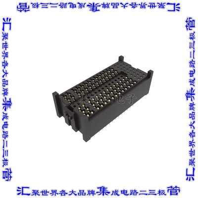 10159578-C234000LF 背板连接器40POS插座母插口10排2mm通孔黑色