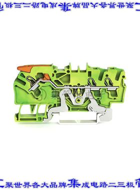 2102-1307 端子块连接器3POS接地地面5.2mm绿色黄色12-22AWG