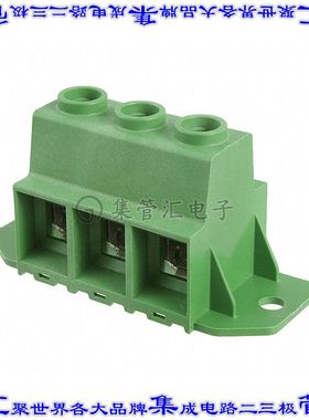 1986715-3 线对板连接器3POS接线端子15mm通孔水平带板