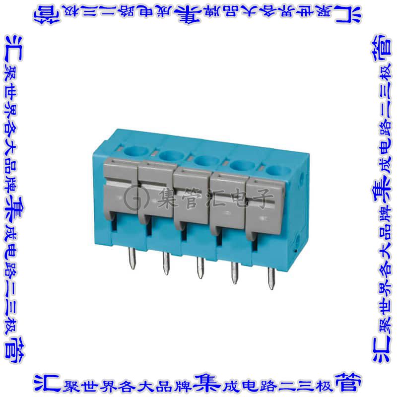 TBL004V-508-05BE-2GY 线对板连接器5POS接线端子5.08mm通孔垂直