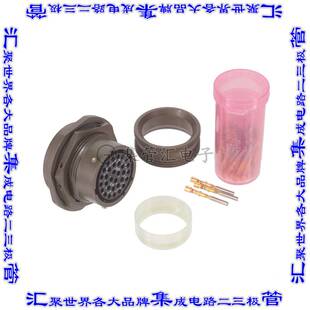 圆形连接器32POS插座母插口压接镀金面板安装 32S MS3124E18