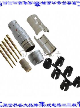 JBXFD1G05MCSDSMR 圆形连接器5POS插头公引脚压接镀金自由悬挂