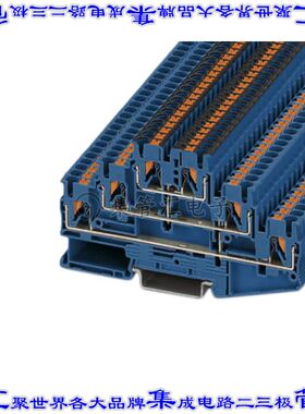 3000716 端子块连接器6POS馈通式5.2mm蓝色12-26AWG